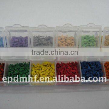 Cheap Odorlessness Colorful Epdm Rubber Granules photo-2