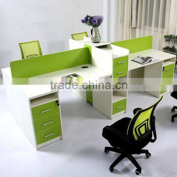 Modern Wood Office Partition Workstation Design Furniture (SZ-WSB381) photo-4