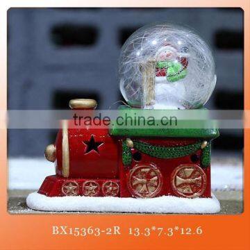 ceramic train shaped led light for christmas water