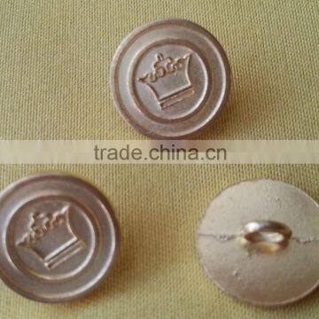 Crown Logo in Gold NF Color Metal Shank Button -- M1607 photo-5