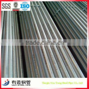 Galvanized pipes of 2 3/8 " OD x 1/8" thick x 21 ft long from China