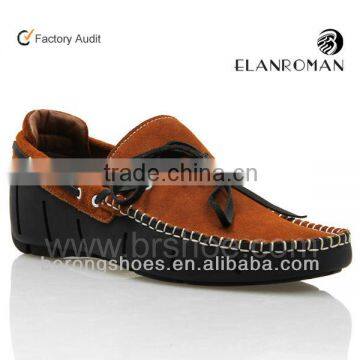 Casual leather slip on men shoes wholesale