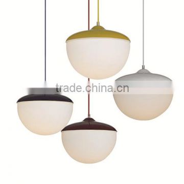 egg carbon steeel with glass home pendant light