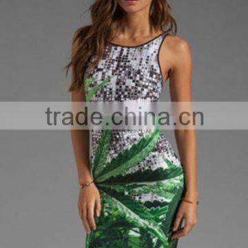 Women Sleevess Fashion Dress Design OEM Order