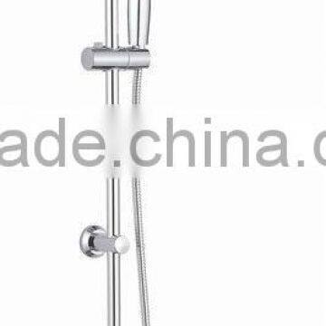 Wall mounted tube and shower set with shower head