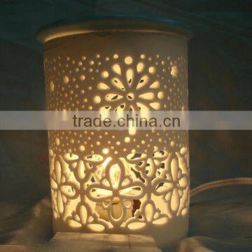 Porcelain aroma burner oil warmer burner single candle holder