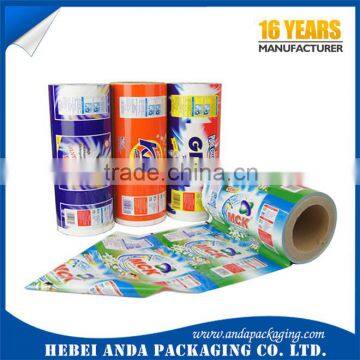 washing powder packaging film/detergent powder packing plastic film/washing powder wrapper roll