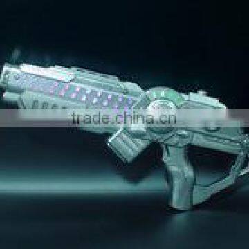 Flashing LED Space Pistol Blaster Gun Light up with Firing Sound Effect Kids Toy with Holster