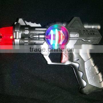 children toy light up space gun with ball