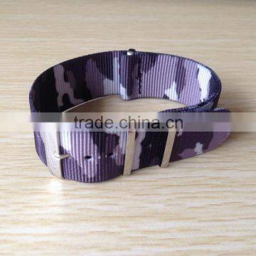 20mm Camouflage Nato Cuff Nylon Watch Band photo-3