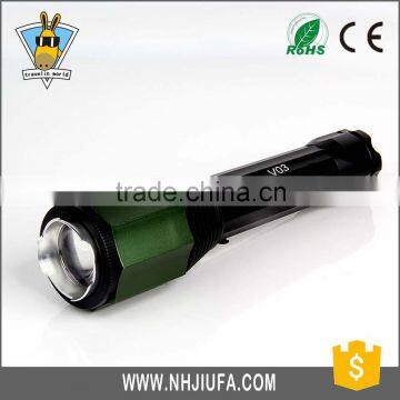 JF Rechargeable 240Lumens Zoomable Water-resistant Led Torch Flashlight