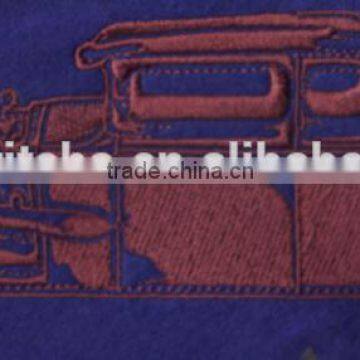 Customized Truck design sew-on embroidery patches supplier.