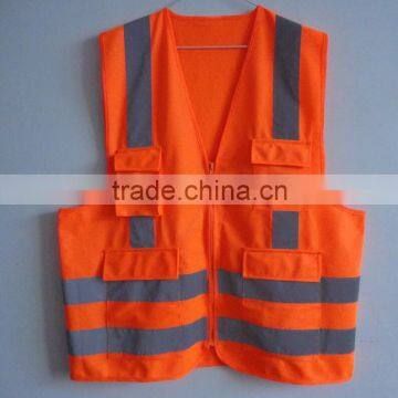 Name card Safety vest with reflective high visibility reflective tapes