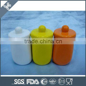 Latest AB grade unique fine ceramic sugar mini airtight jar with lid