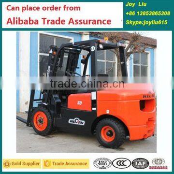 Alibaba Gold Supplier promotion brand new 3 ton diesel forklift truck