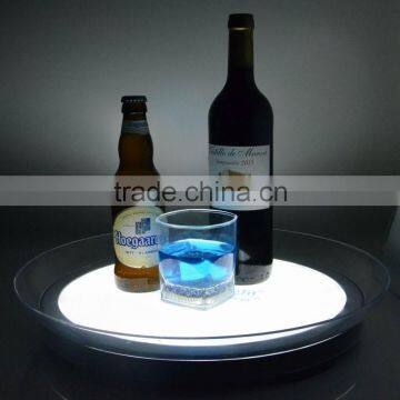 Edgelight cool white smd led tray light saucers for bar or nightclub entertainment place