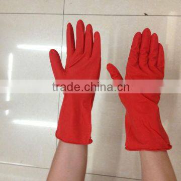Household Gloves Red Color Longer Welding Gloves photo-2