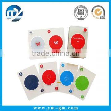 Custom logo printed plastic playing card