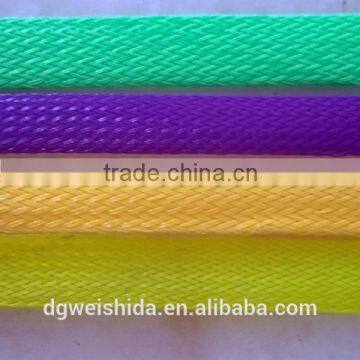 Noise reduction braided sleeving air conditioning line