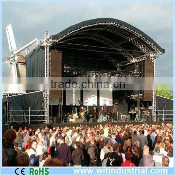 8x6m aluminum truss stages with arched roof