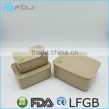 BPA-free Biodegradable Food Container With Leak-Proof Lid