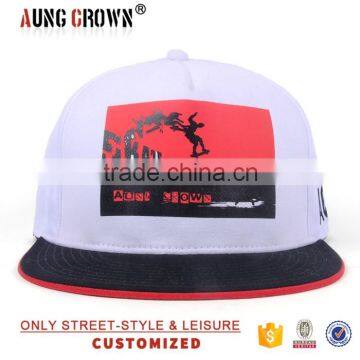 Customize Printed Pattern Snpaback Hat/printed Fitted Snapback Hat/printed Custom Snapback photo-2