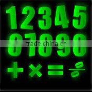 glow in the dark number/photoluminescent number/glow in the dark number