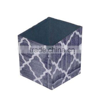 Natural Fibres Canvas Printed Storage Box, Large