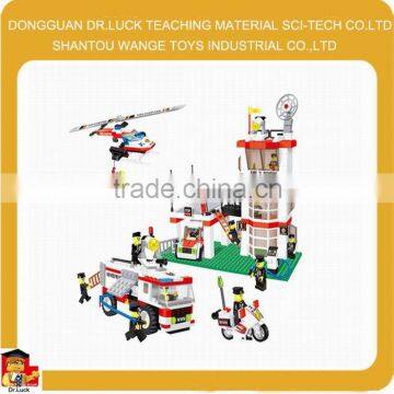 Hero fireman Fire fighter education blocks toys