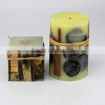 decorative dry flower candle with good price