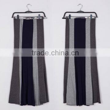 Color Block Long Maxi Skirt Muslim 2016 Fashion Summer Skirt photo-6