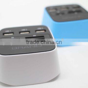 Computer SD TF M2 MS Card Reader With Usb Hub 2.0 LED COMBO photo-3