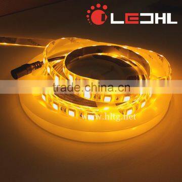 Yellow Color High Brightness Flexible Led Strip DC12V With 3M Adhersive Easy Install SMD5050 300leds Strip LED Light photo-6