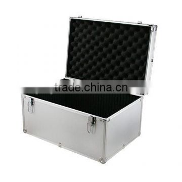 Aluminium Flight Case Silver DJ Tool Box 450x310x240mm Internal Divider