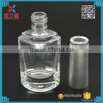 Wholesale Empty Custml Clear 10ml Unique Shape Glass Nail Polish Bottle With Screw Cap photo-5