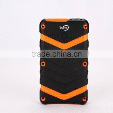 Unique design provate mould CE FCC ROHS certification IP67 waterproof portable power bank