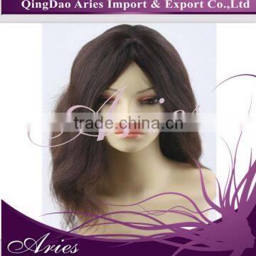 Kosher Jewish Sheitel Full European Human Hair Brown