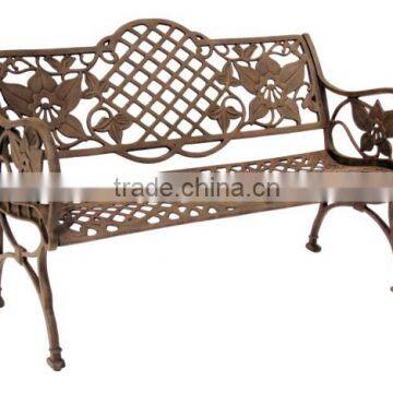 cast aluminum bench