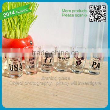 Fashional style personalized shot glass set