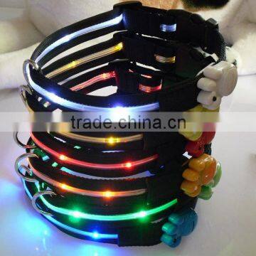 multicolor led dog collor ,glowing and flexible led dog collor