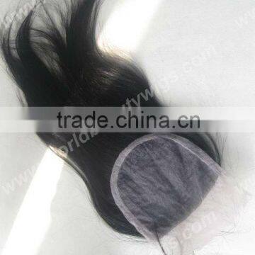 human hair pieces top closures