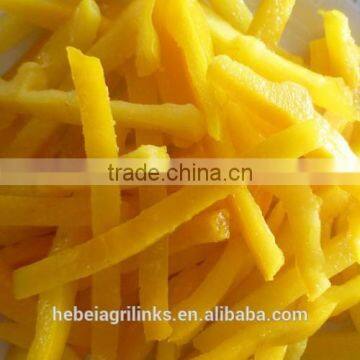 IQF yellow pepper strips