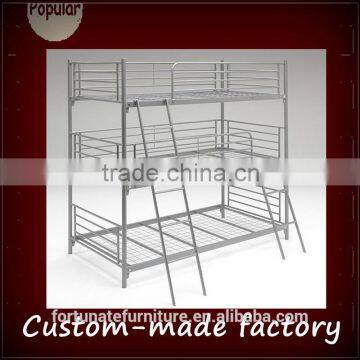 adult metal triple bunk bed /bunk bed 3 layers cheap bunk beds 3 levels bunk bed bunk beds 3