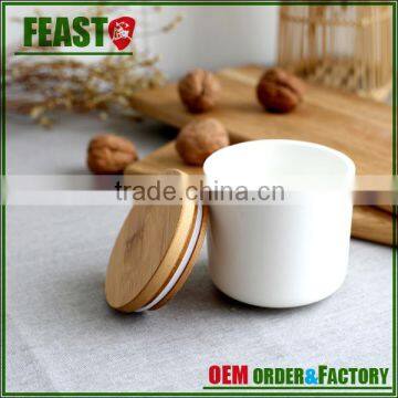 airtight ceramic container food storage jar with bamboo lids manufacturers