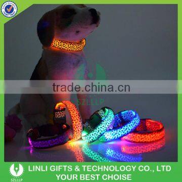 2016 Wholesale Nylon Flashing Led Pet Collar For Promotion