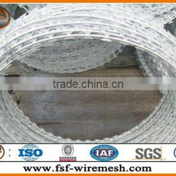 Security fencing razor barbed wire/razor combat wire/safety razor wire(ISO9001:2008