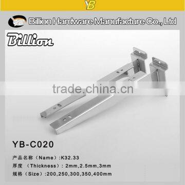 YB-C020 Metal Slatwall Powerful Support Brackets supermarket metal bracket painting support slatwall chrome sucker for glass