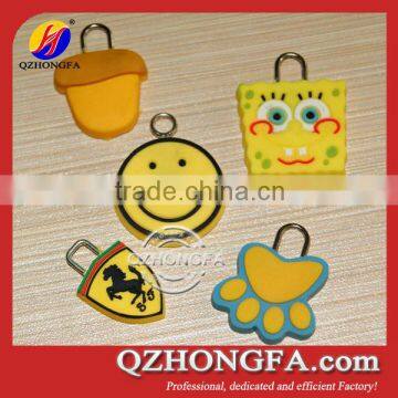 Custom Cute Embossed Logo Zipper Puller