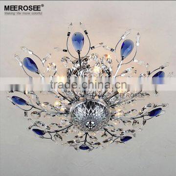 Wholesale Blue Crystal Chandelier Prices Modern Crystal Chandelier for Bedroom Decorating MD83021