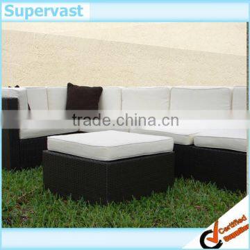 6PC Patio Resin Wicker Sofa Set